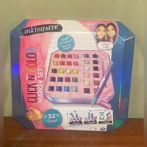 InkFluencer Click N Color Marker Set 32 Colors TikTok We Wear Cute New